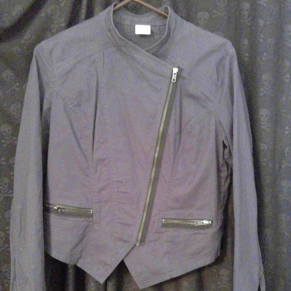 cropped edgy bomber